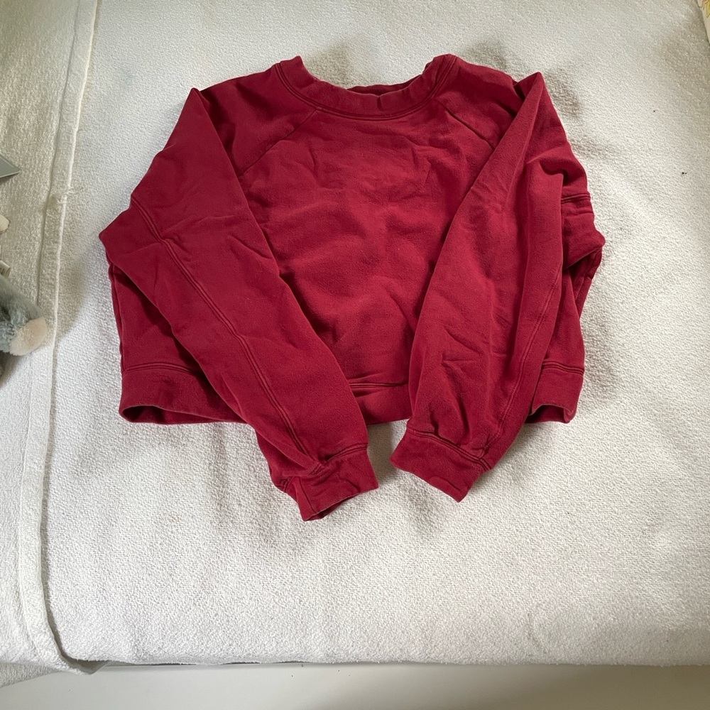 Born primitive crop crew sweater red Women's Sweatshirt